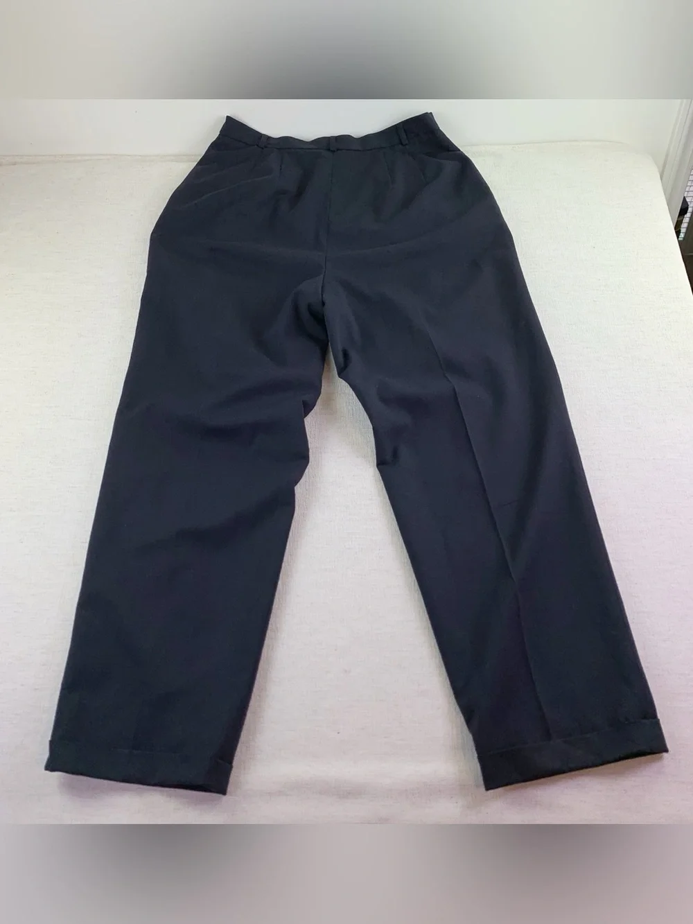 Talbots high waist pleated front stretch wool Dress pants Trousers tapered